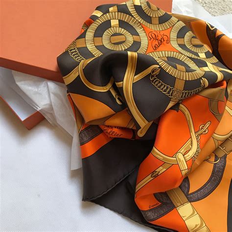 hermes vintage silk scarf